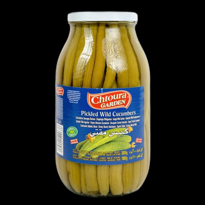 Chtoura Garden, Pickled Wild Cucumbers, Lebanon, 4x3kg