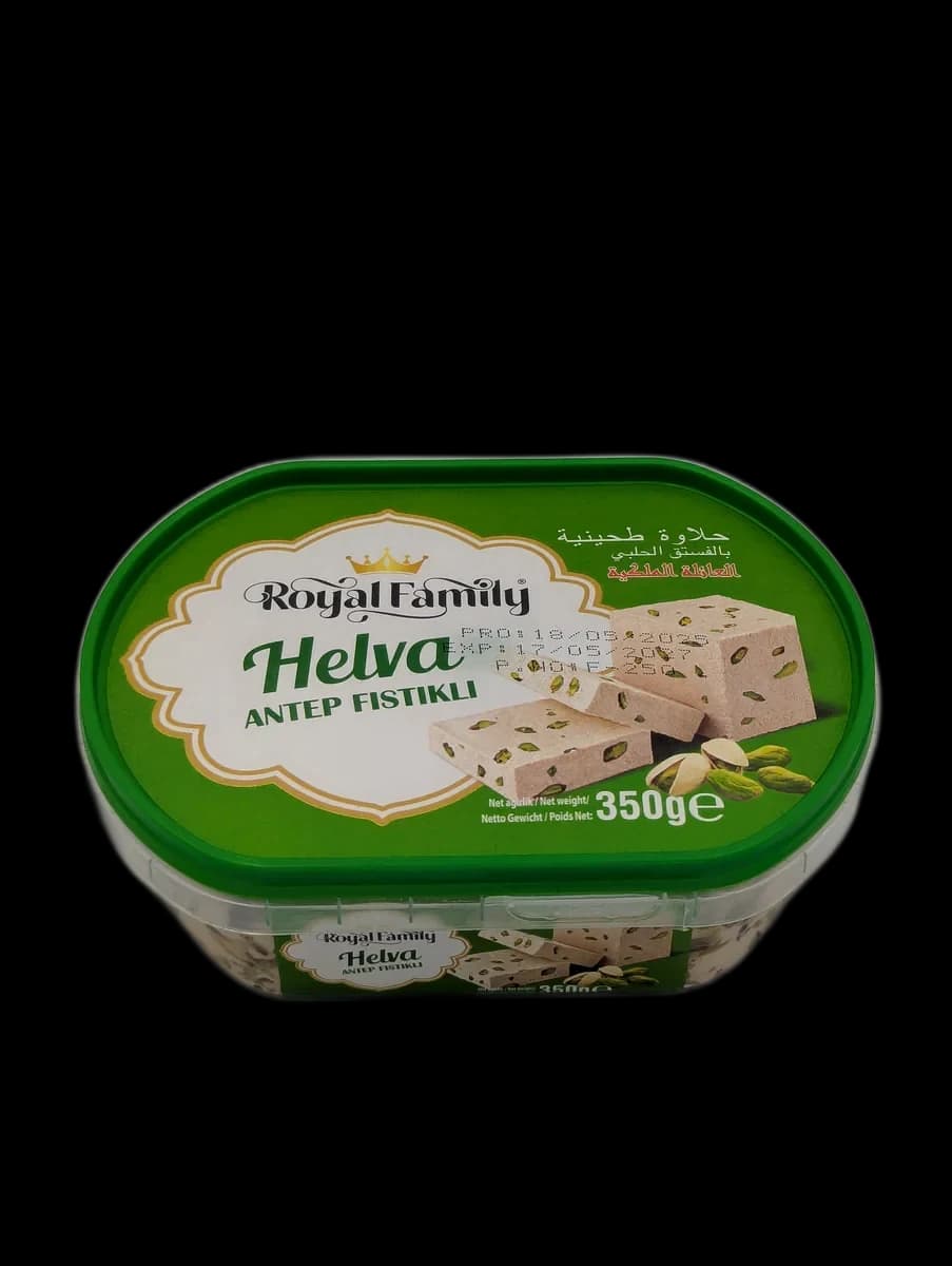 حلاوة طحينية بالفستق الحلبي