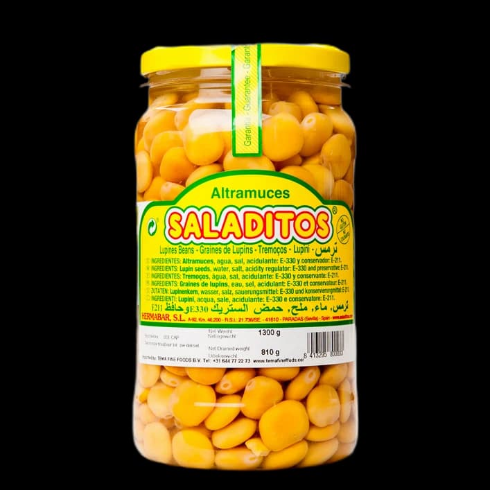 Saladitos, Fasole Lupin Turmos, Borcan PET, Spania, 6×1,3kg