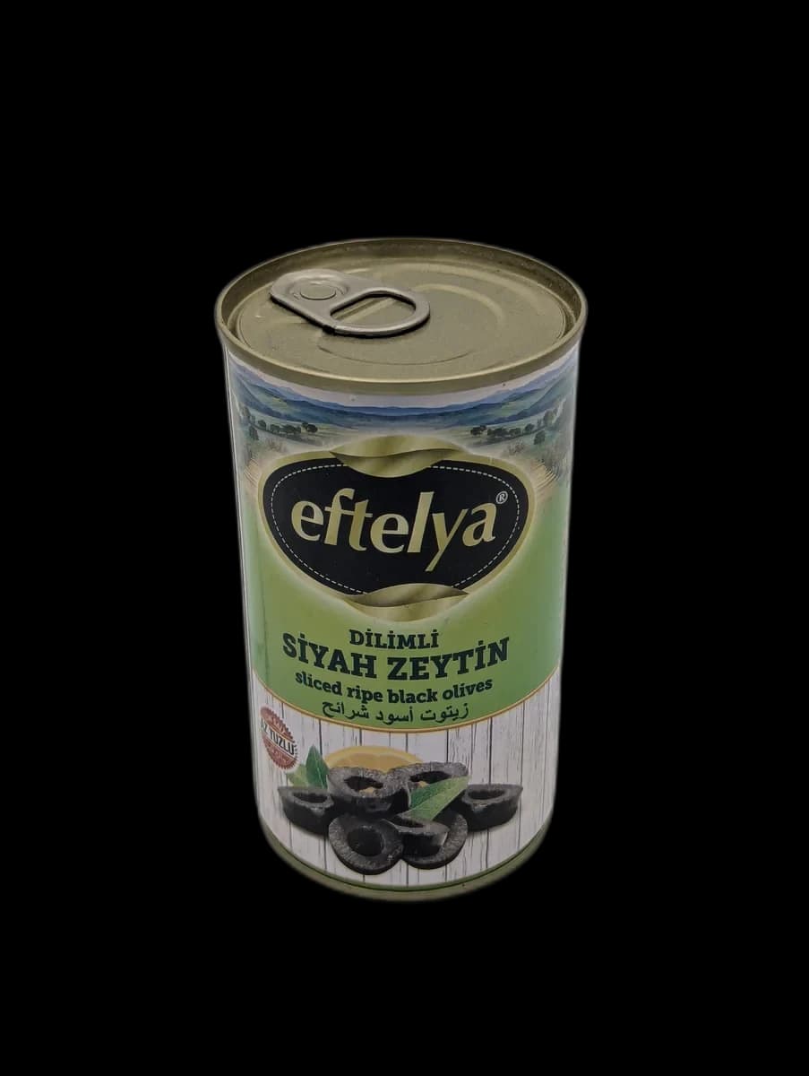 sliced ripe black olives