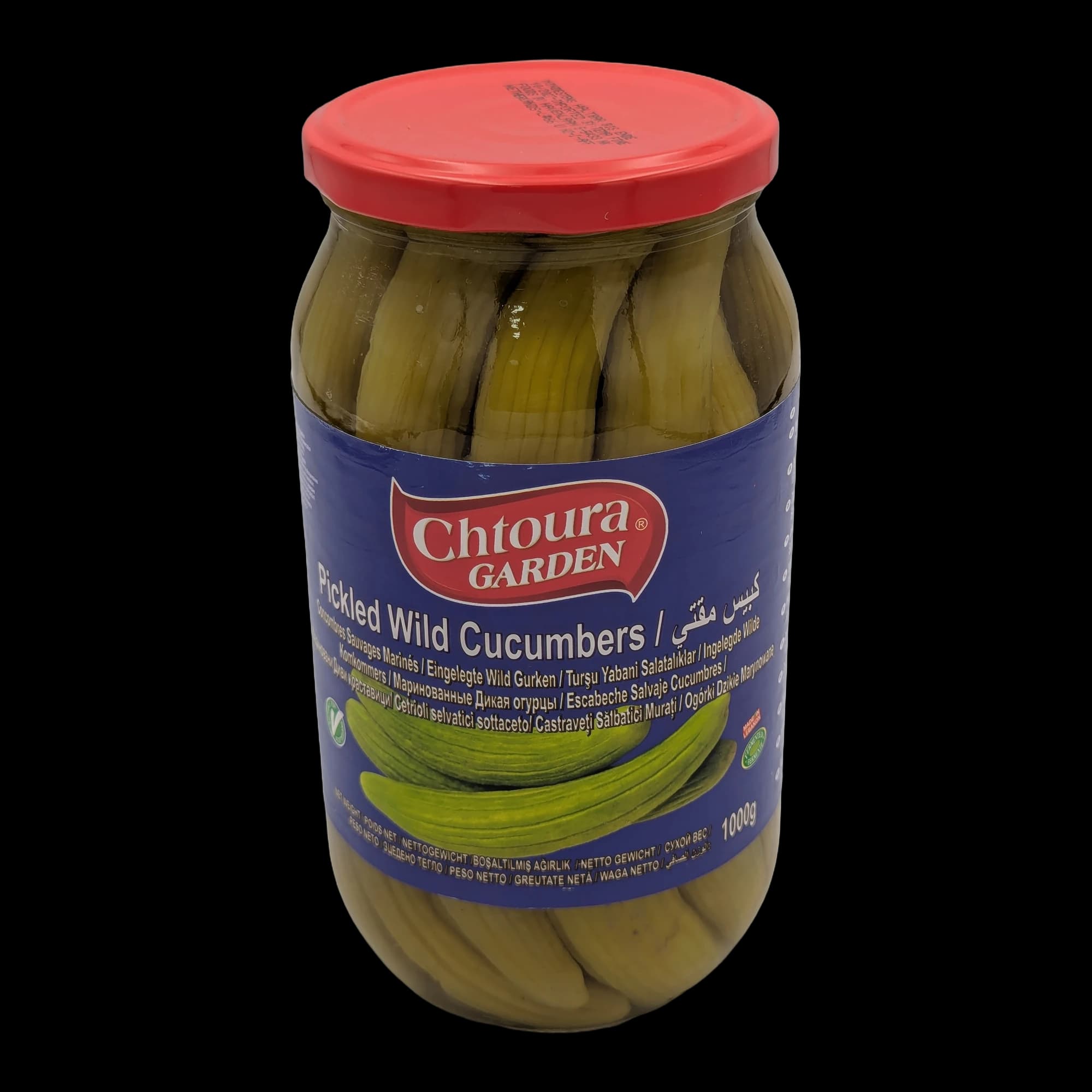 Pickled Wild Cucumbers 1kg Chtoura Garden