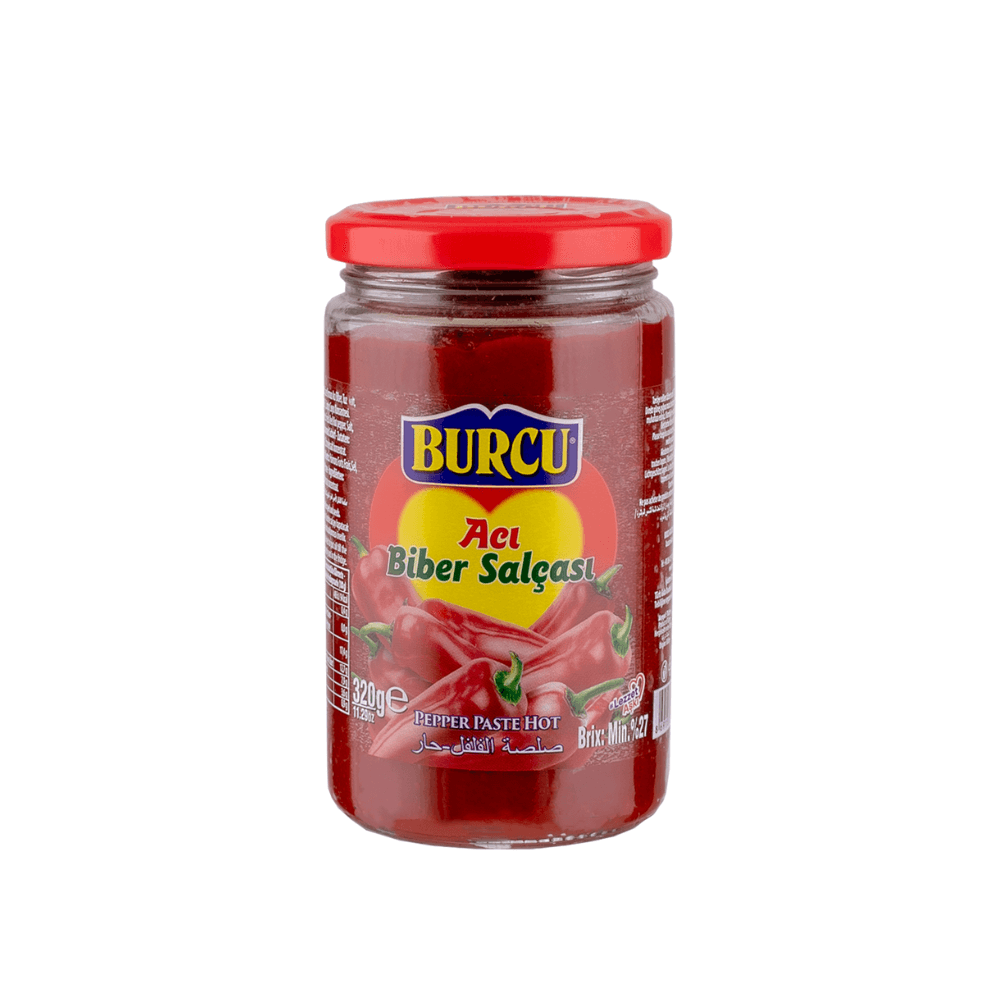 Burcu Hot Chili Pepper Paste 320g Jar