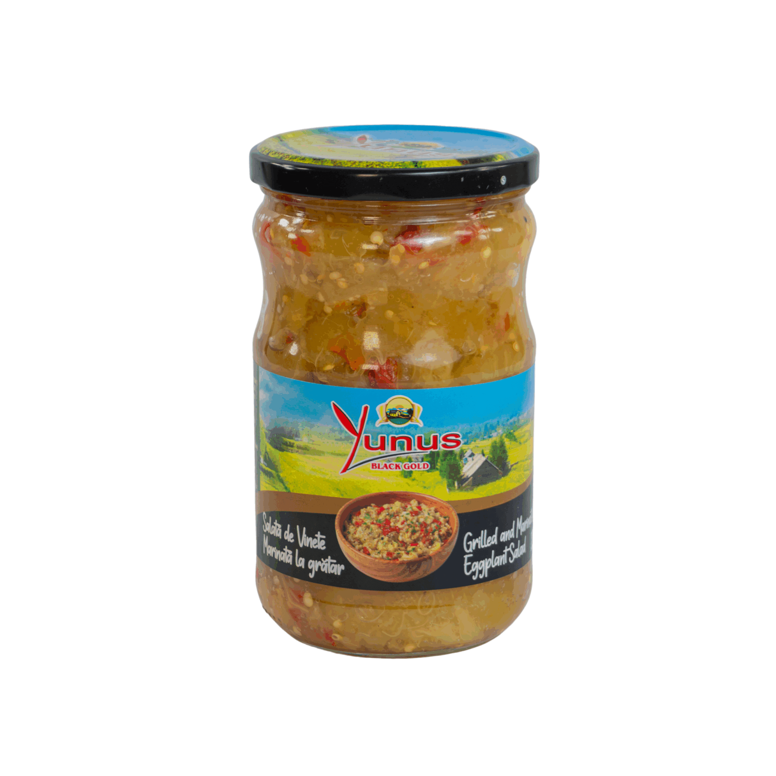 Yunus Grilled Marinated Eggplant Salad, Jar 660 ml