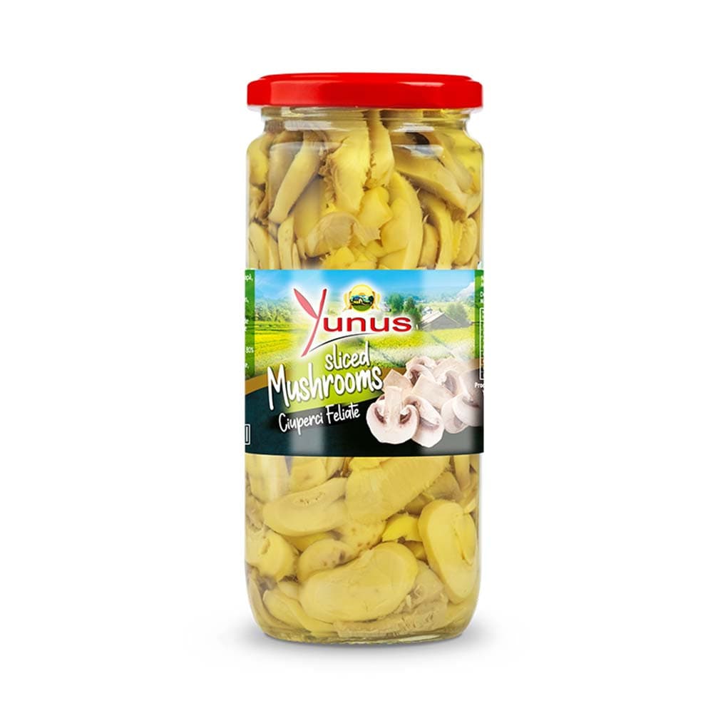 Yunus Sliced Mushrooms Jar 500ml