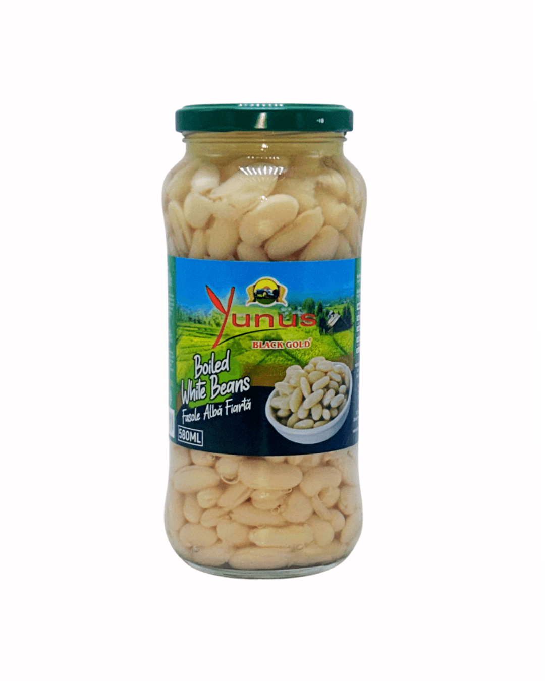 Yunus Cooked White Beans in Jar 580 ml