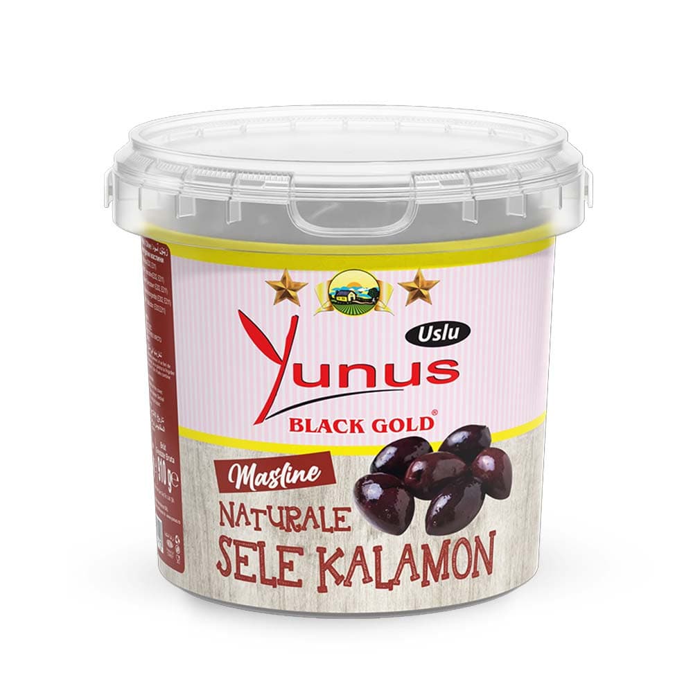 Măsline Kalamon Naturale Yunus în găletușă 700g