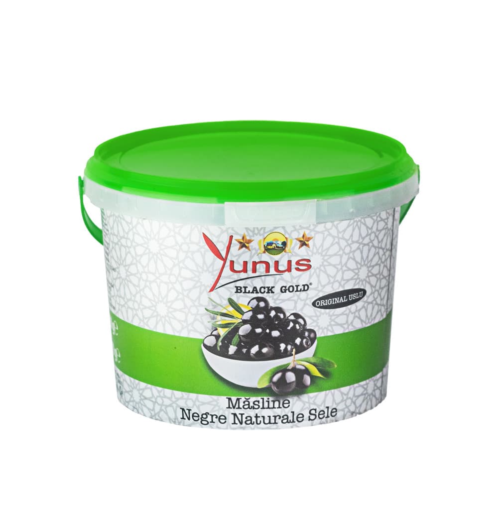 Măsline negre naturale Uslu Sele Yunus 1kg găleată