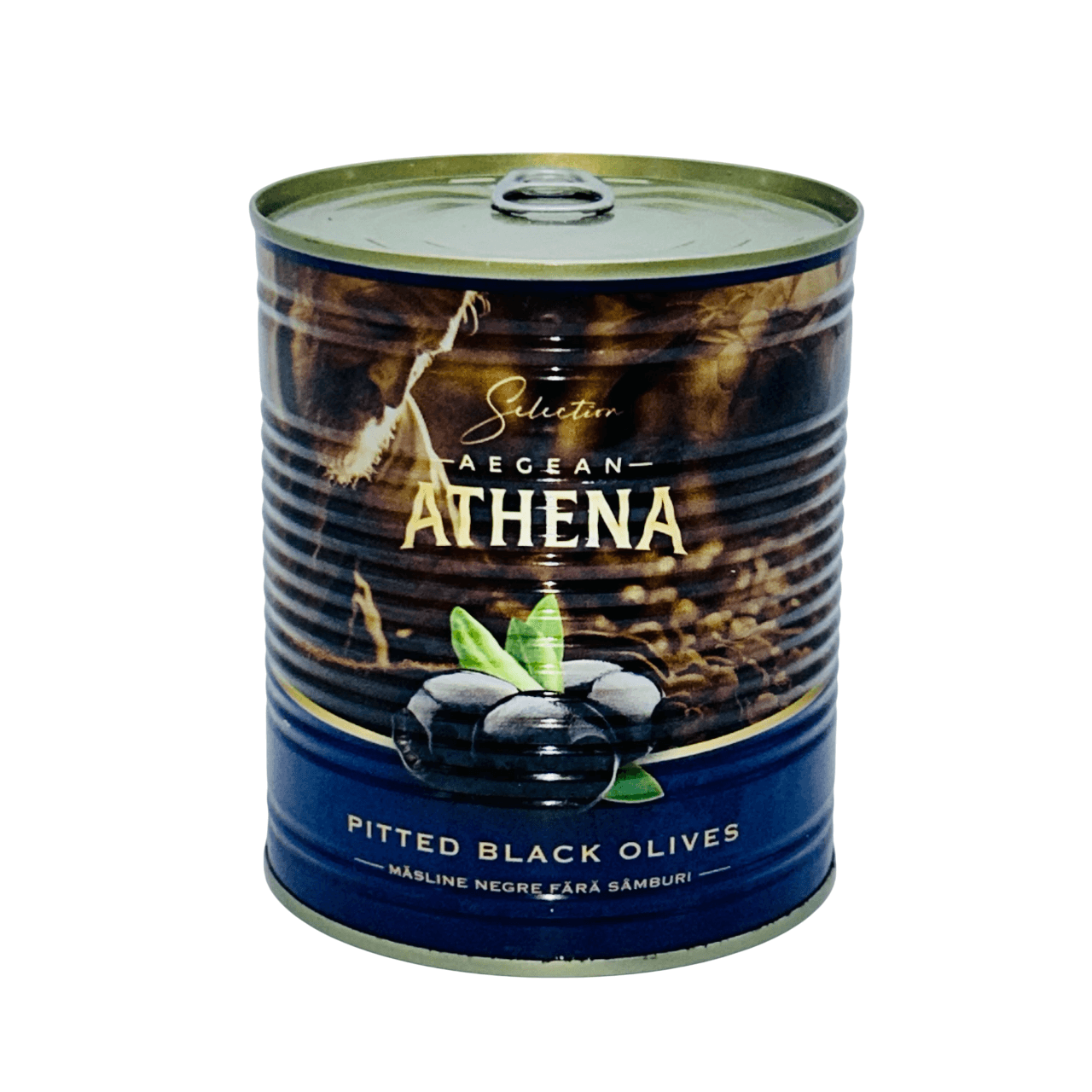 Măsline Negre Fără Sâmburi Athena 360g Cutie