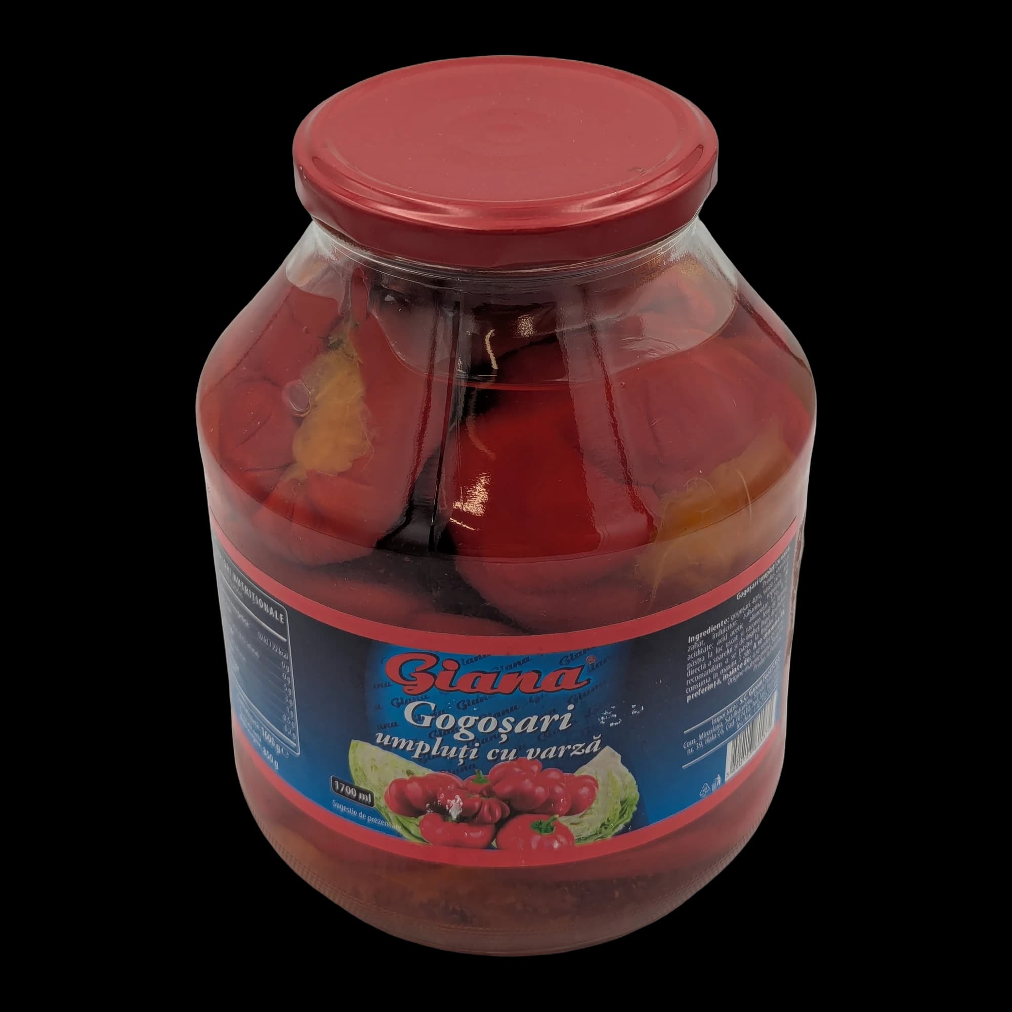 Giana Pickled Peppers Stuffed with Cabbage