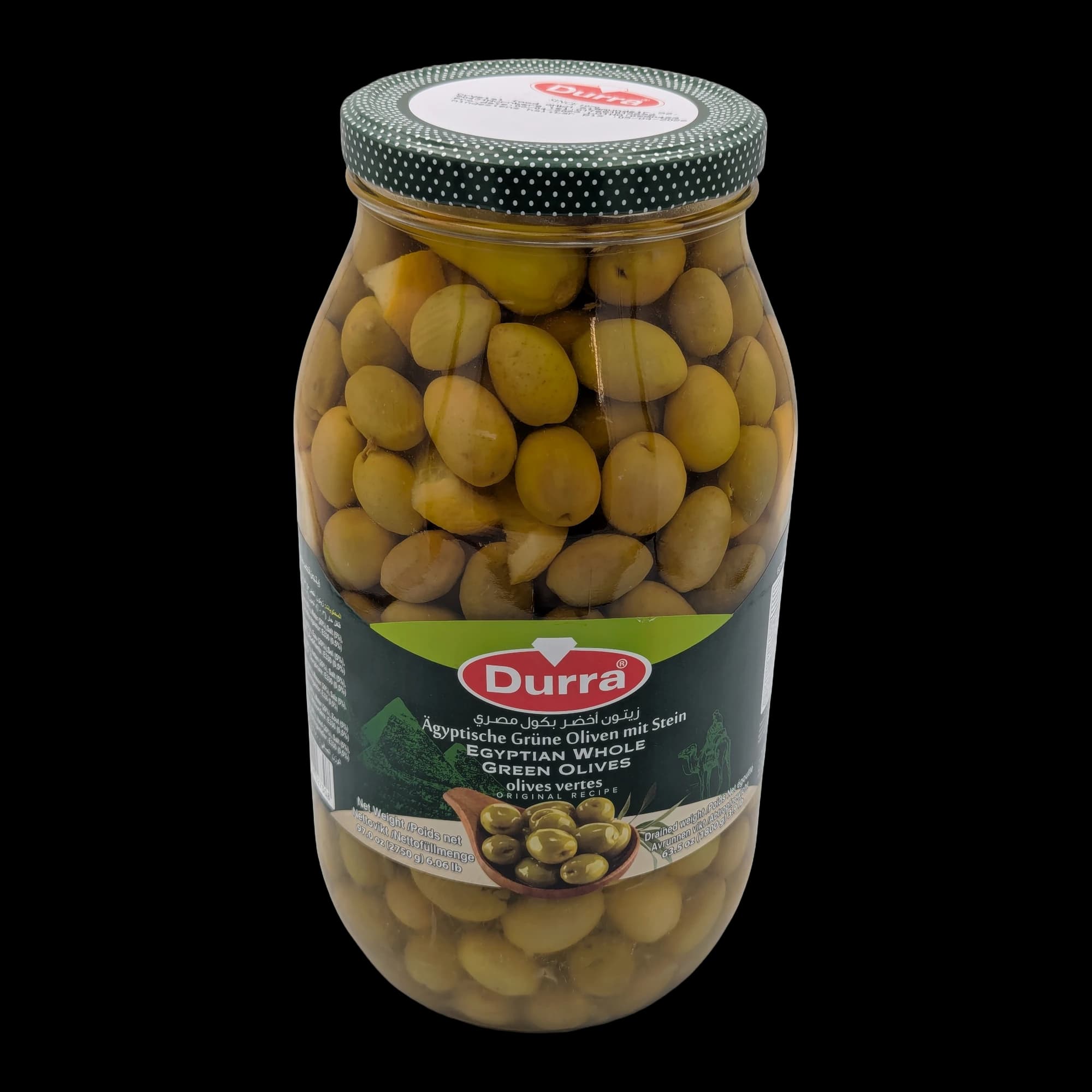 Egyptian Whole Green Olives