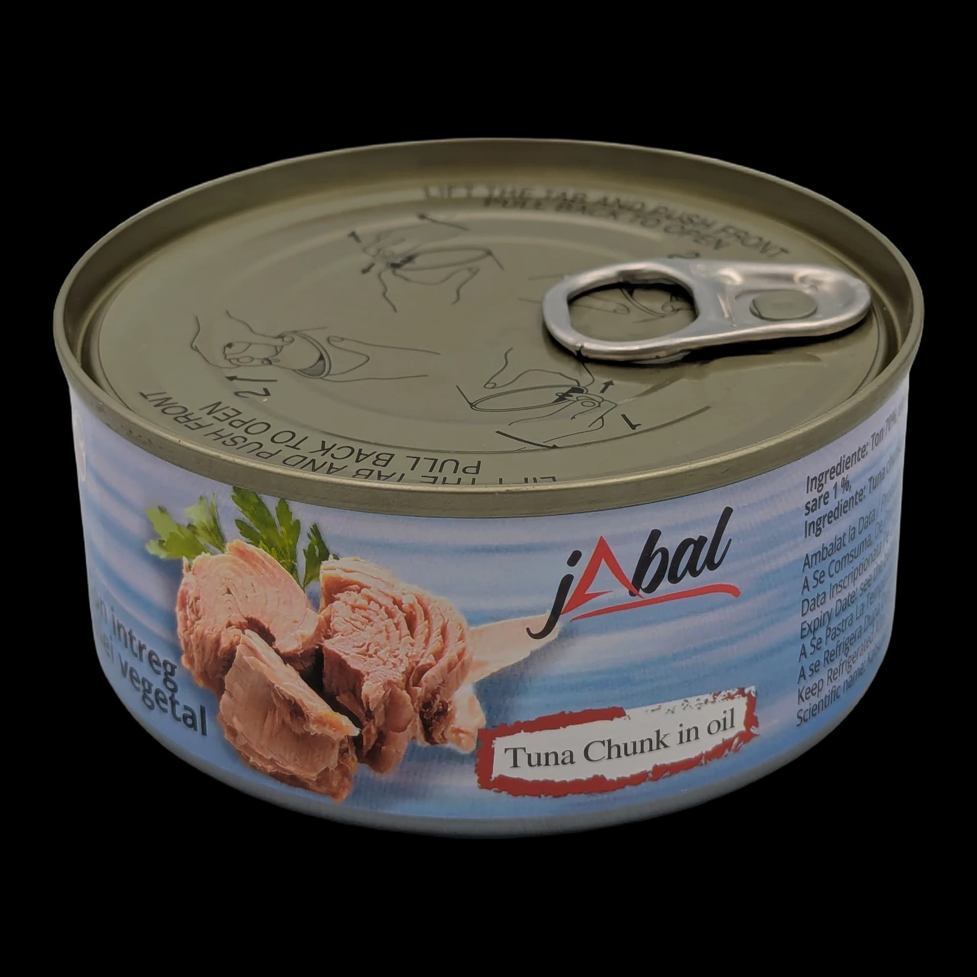 Ton bucăți Jabal în ulei vegetal