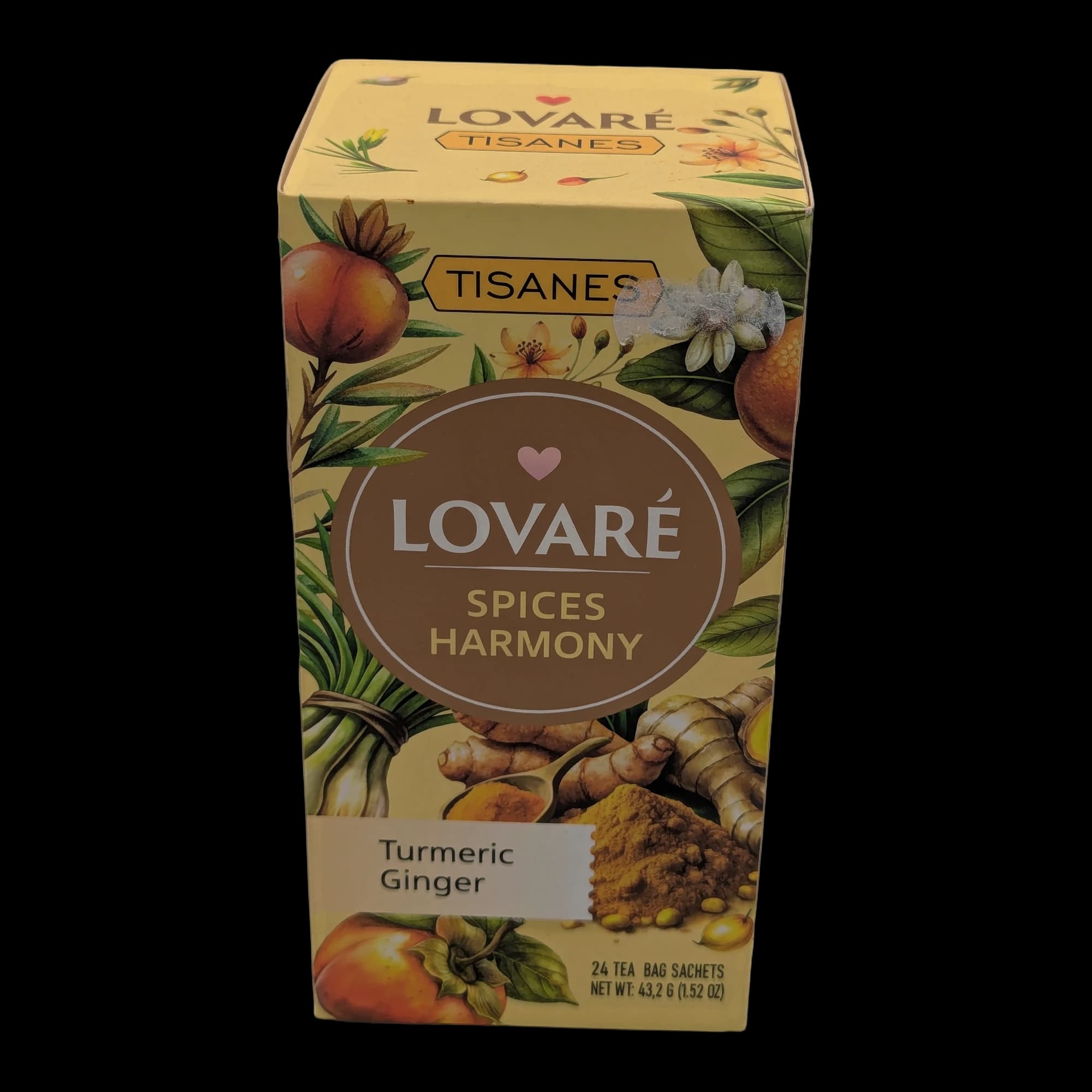 Lovaré Spices Harmony Turmeric & Ginger Tea Sachets 24 pcs
