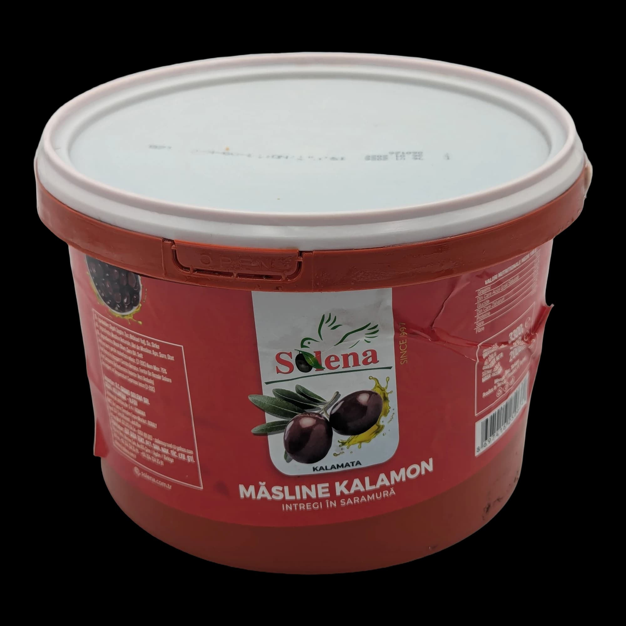 Solena Grand Oliva Black Pitted Mammoth Olives