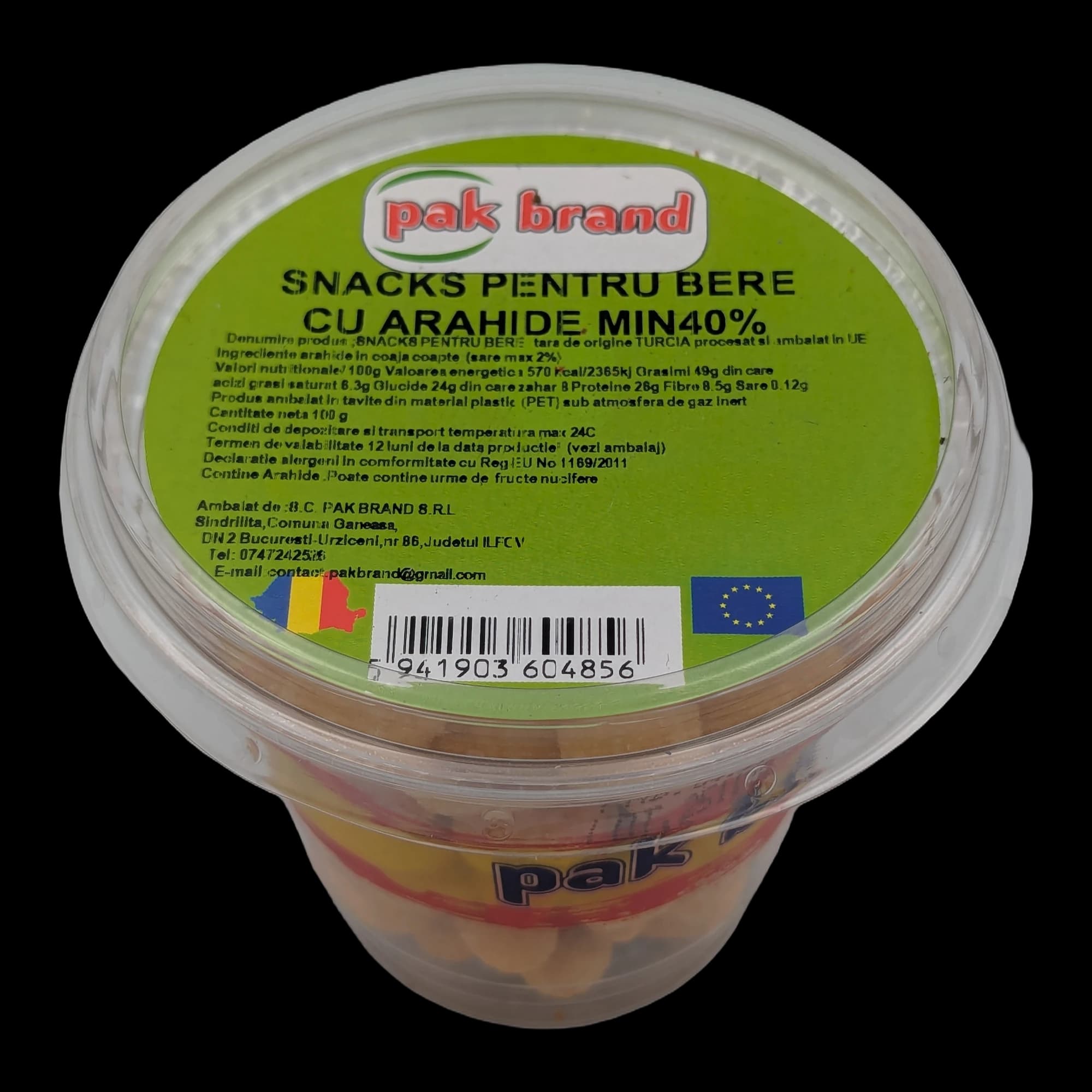 وجبات خفيفة للبيرة مع الفول السوداني، 40% على الأقل