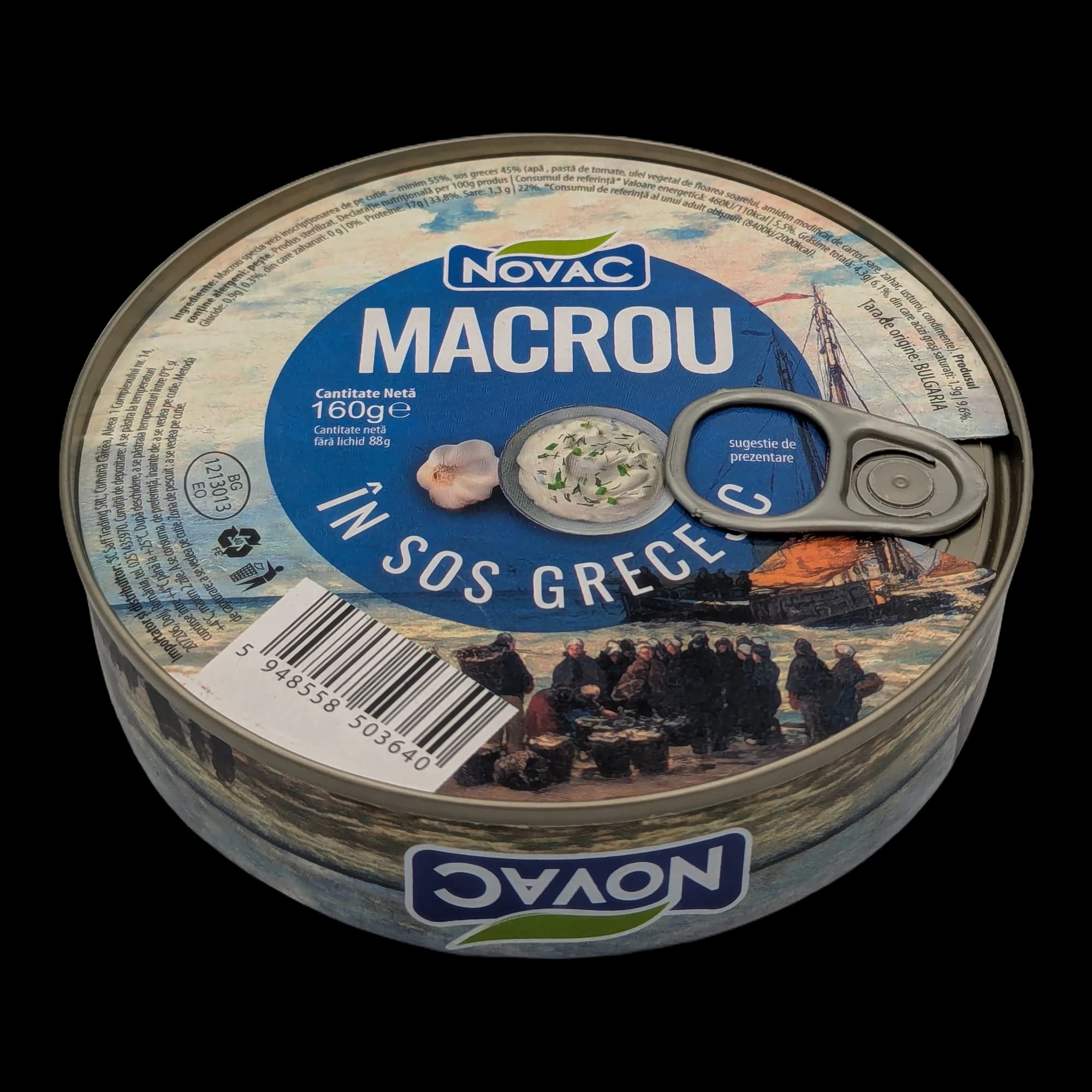 Macrou în sos grecesc