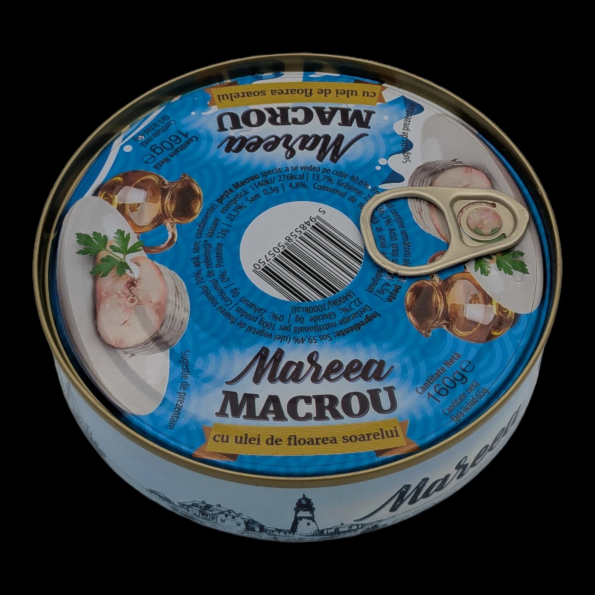 Macrou cu ulei de floarea-soarelui