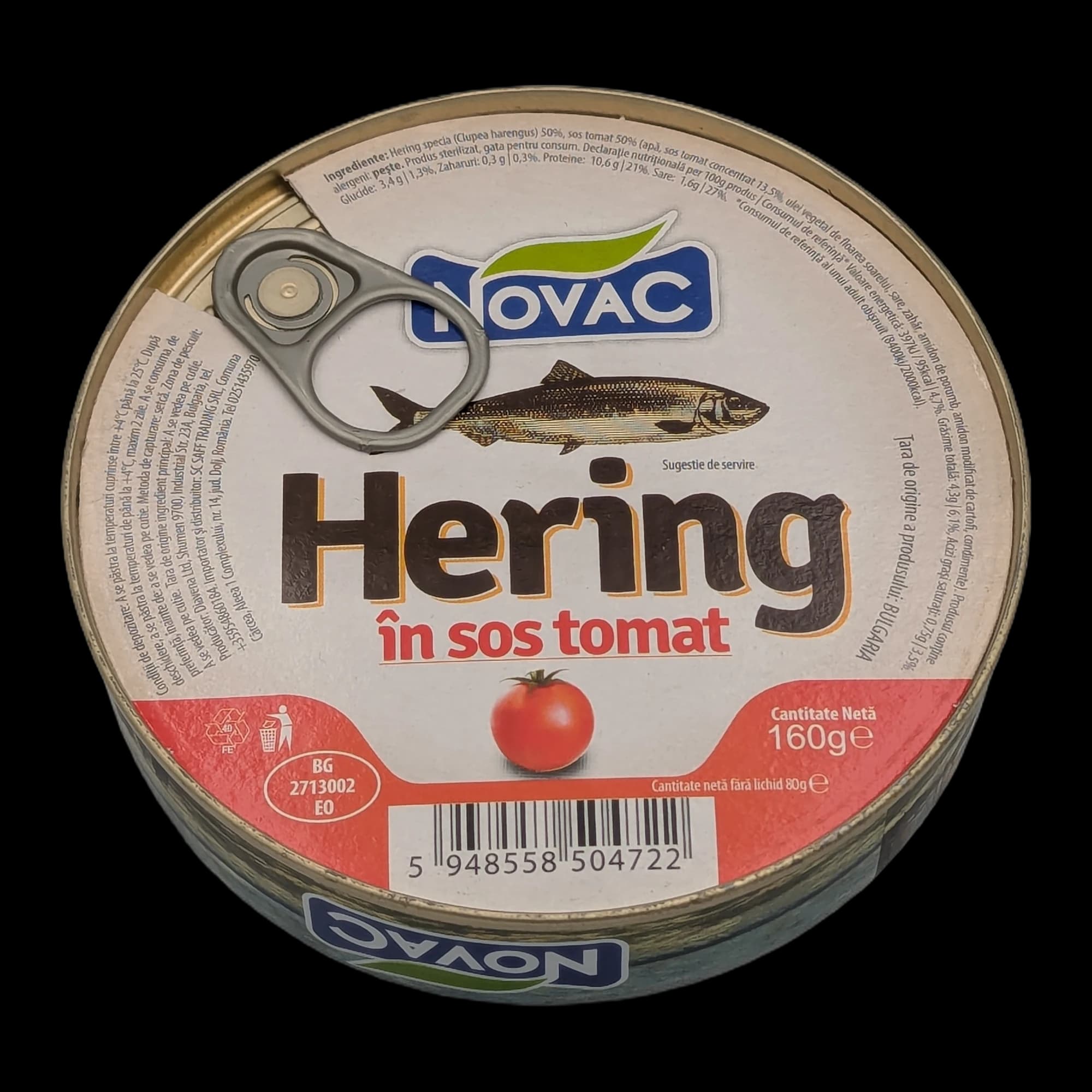 Hering în sos tomat