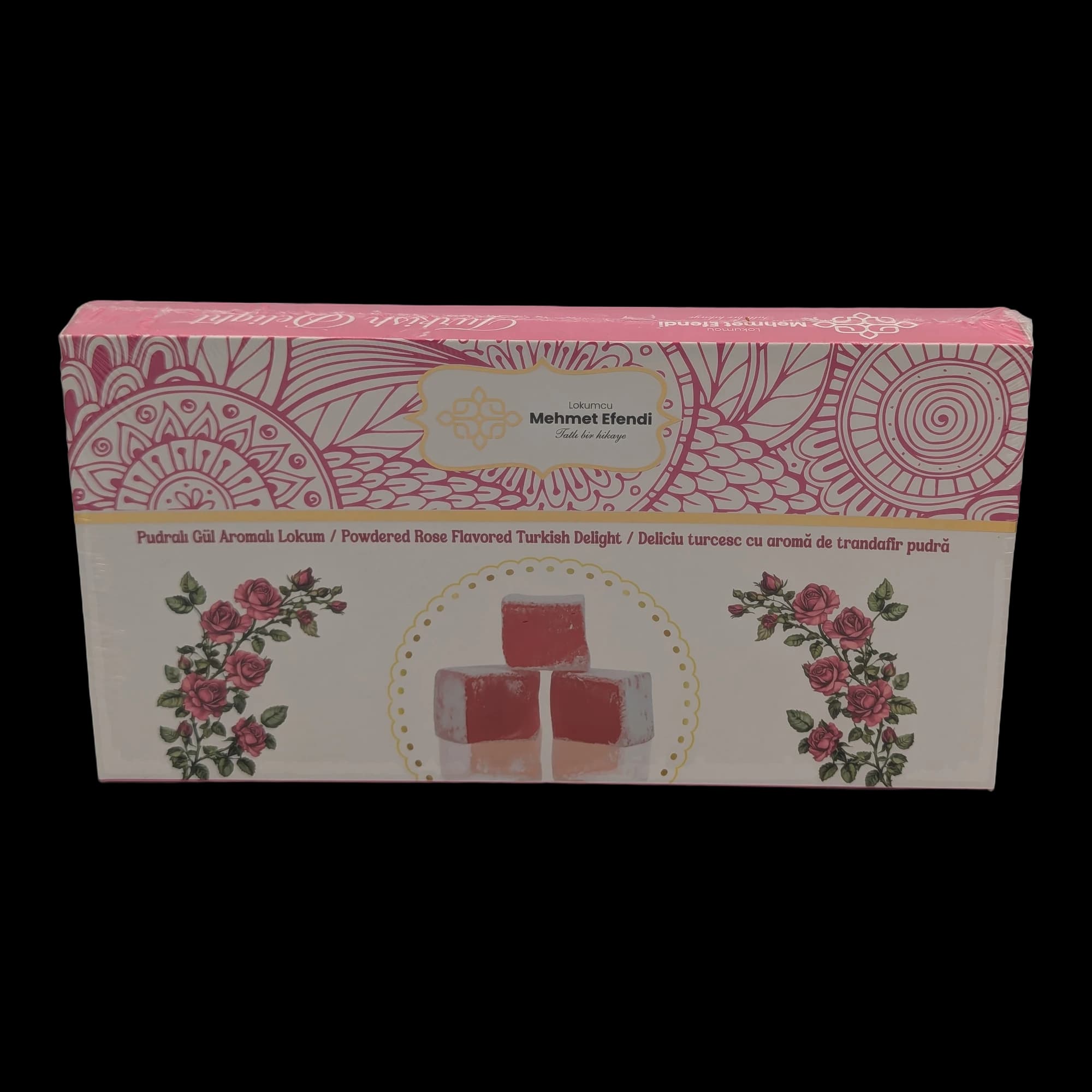 Deliciu turcesc cu aromă de trandafir pudră