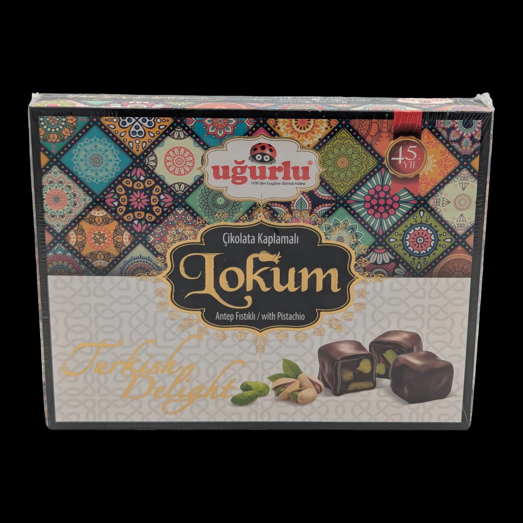 Chocolate Covered Lokum with Pistachio