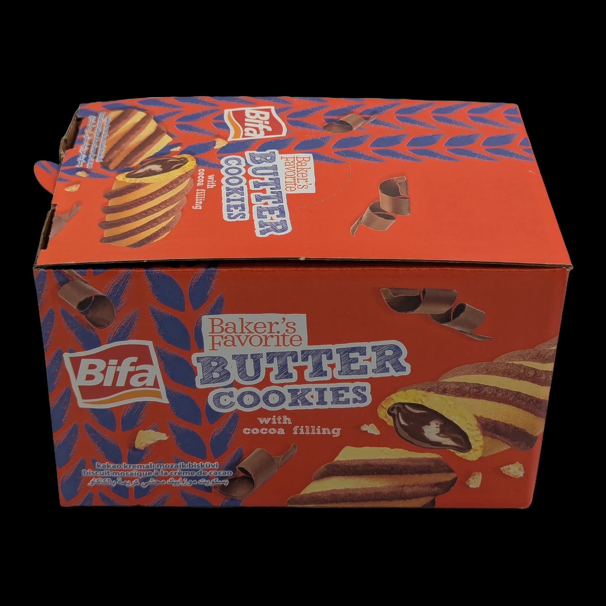 Bifa Baker's Favorite Butter Cookies with Cocoa Filling