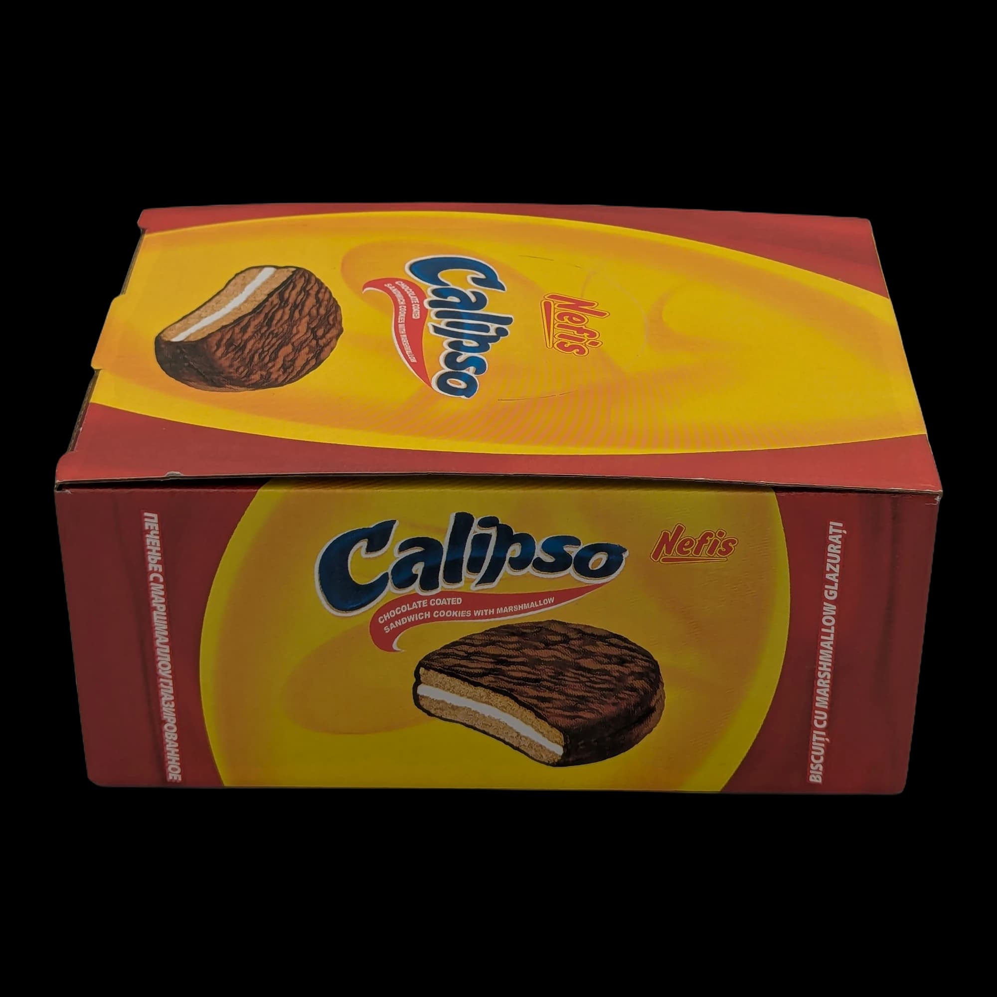 بسكويت ساندويتش مغطى بالشوكولاتة ومحشو بالمارشميلو من Nefis