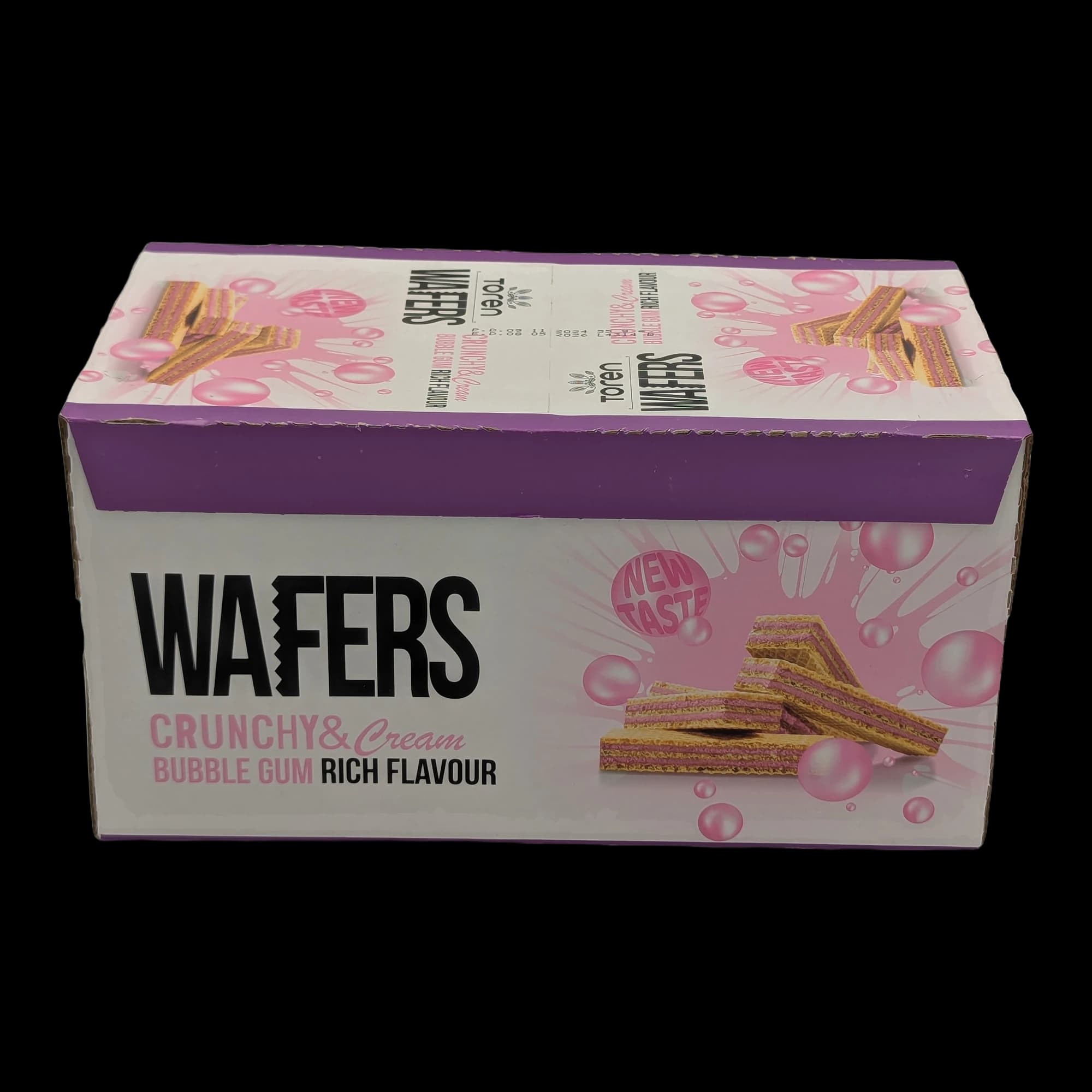 to'en Wafers Crunchy & Cream Bubble Gum Rich Flavour