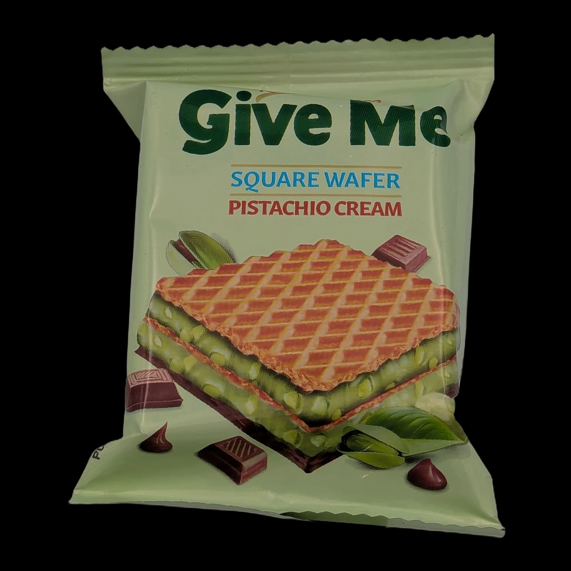 Square Wafer with Pistachio Cream