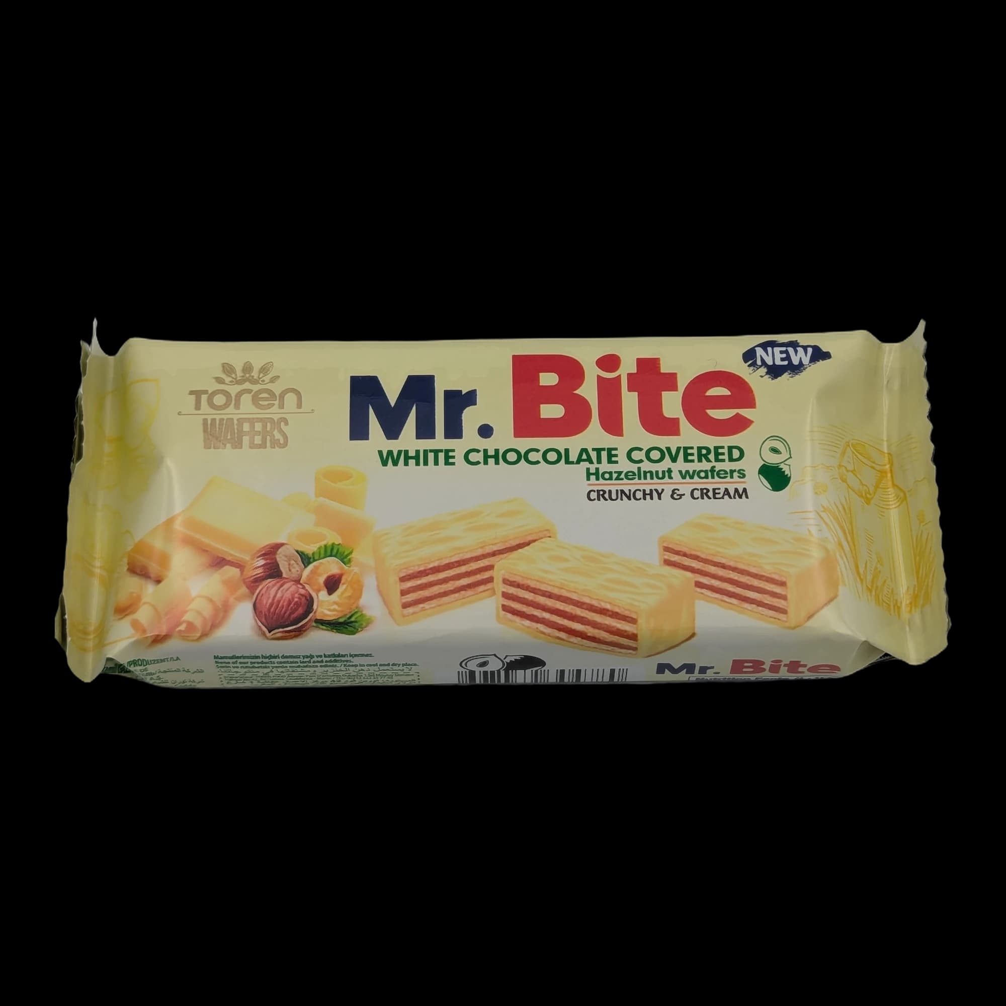 Napolitane Mr. Bite cu cremă de alune și ciocolată albă