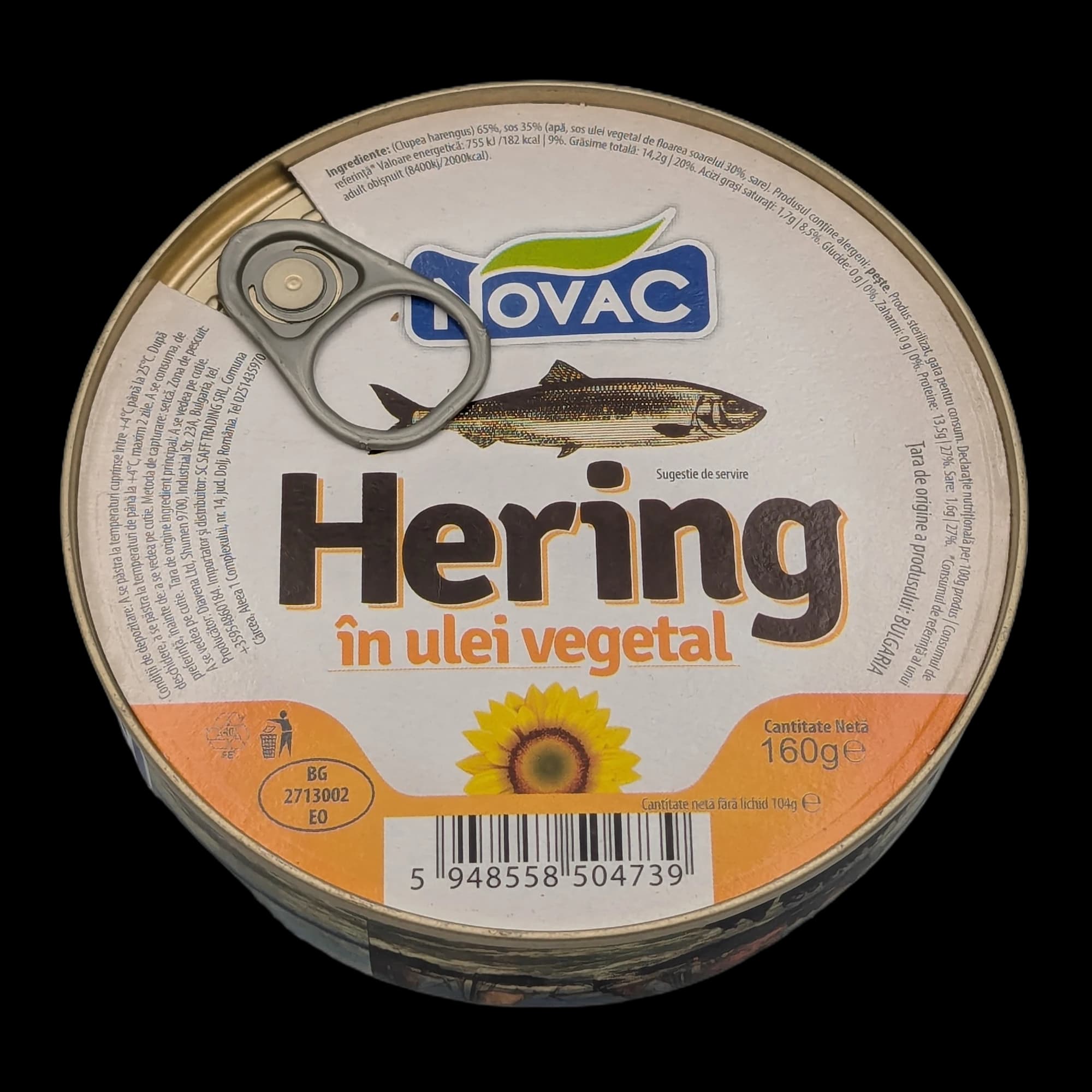 Hering în ulei vegetal