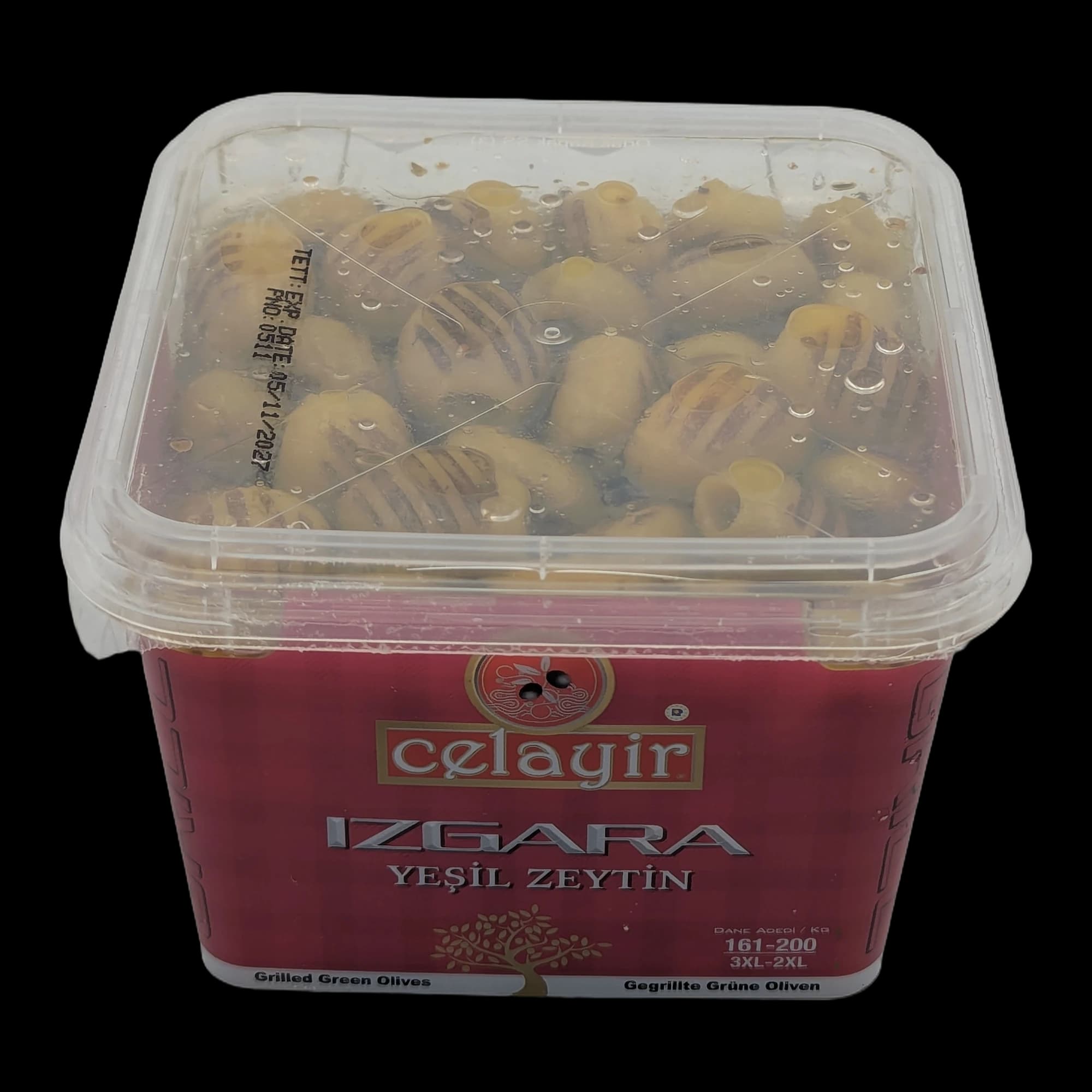 Grilled Green Olives